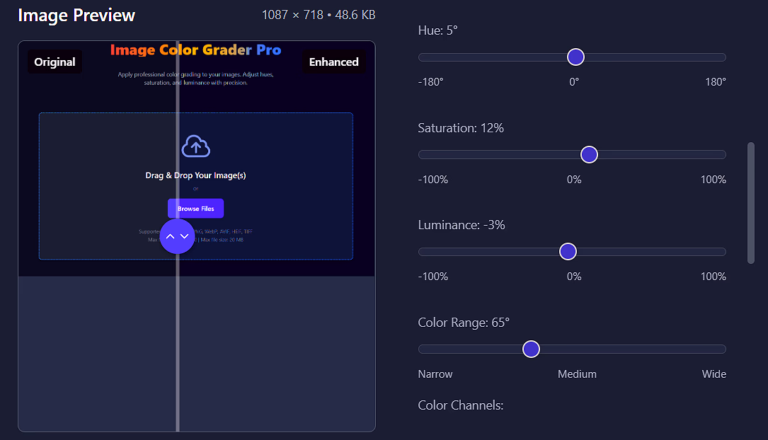 Adjust Color Properties