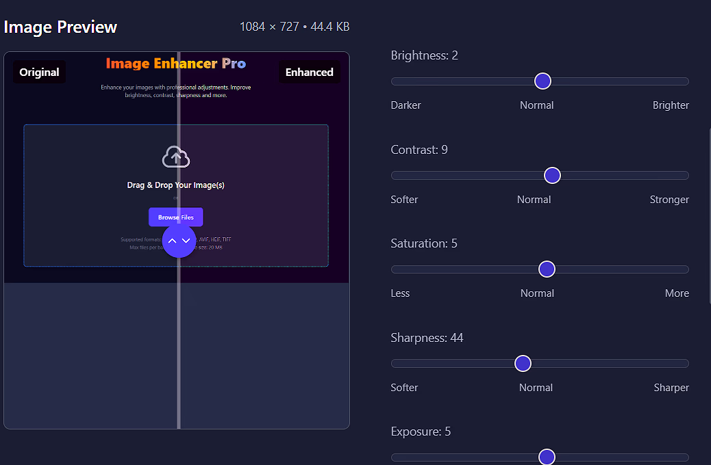 Adjust Enhancement Settings