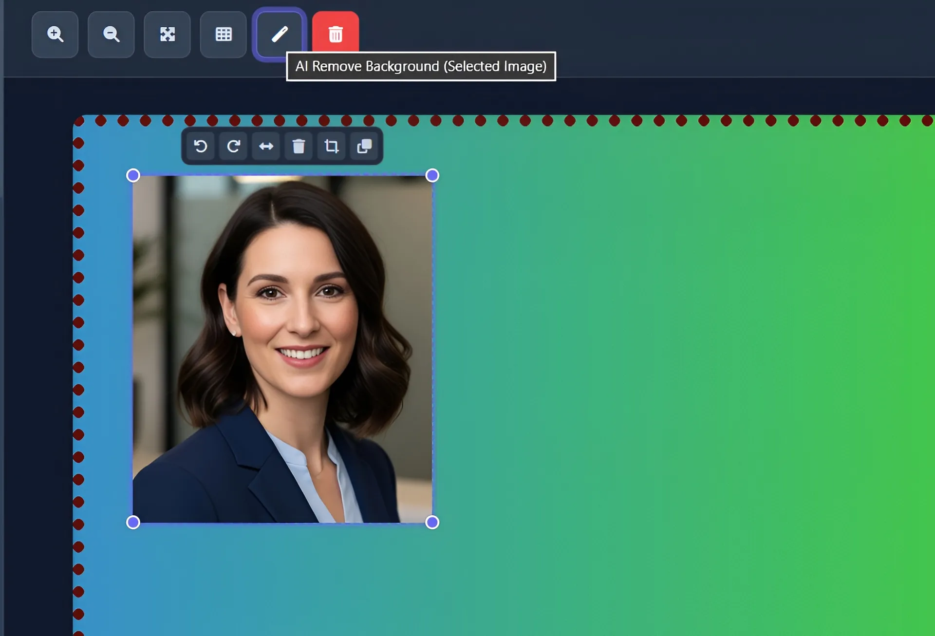 AI background removal