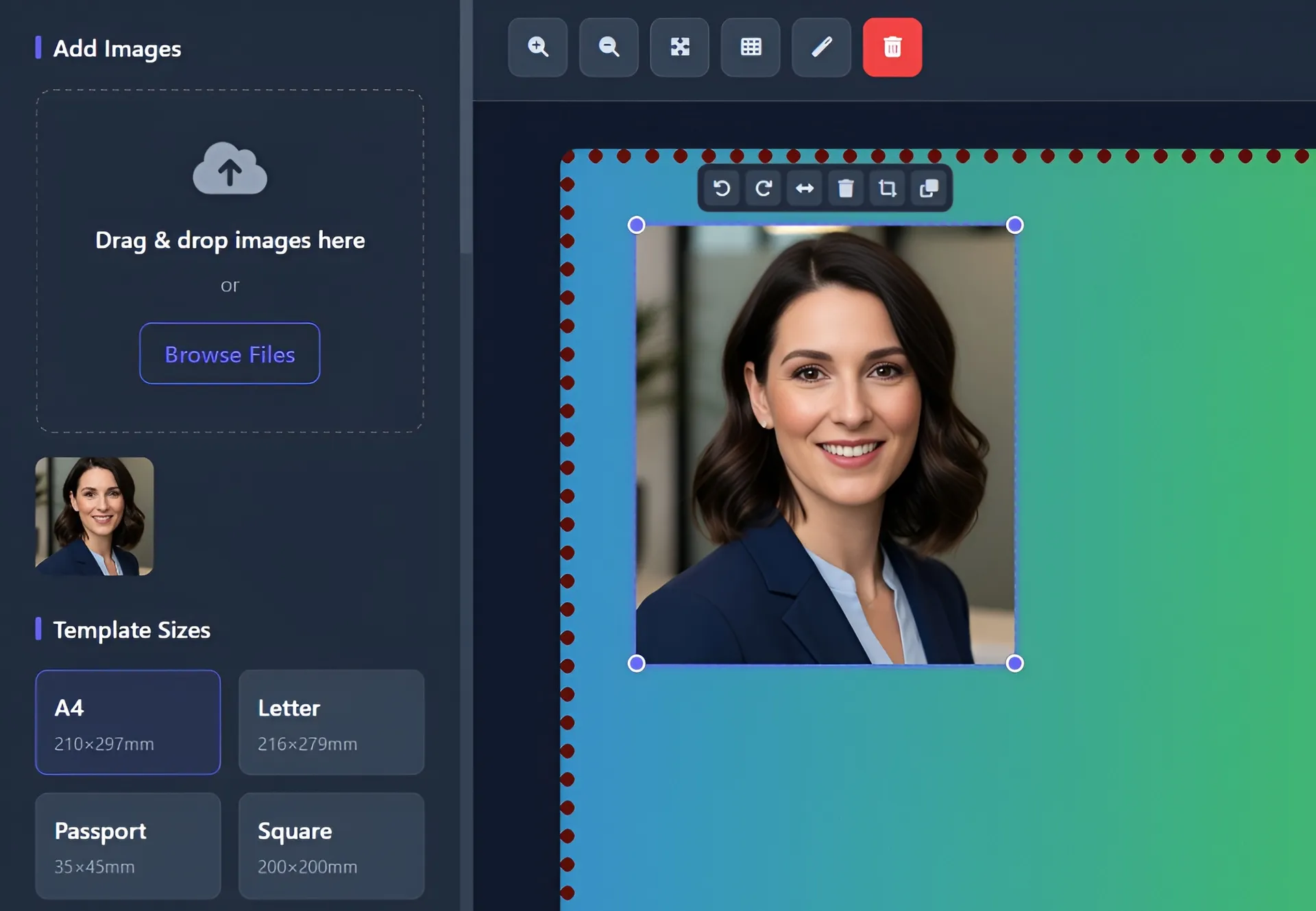 Add images to canvas